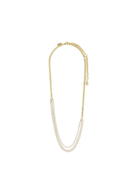 PILGRIM Blink Crystal Necklace in Gold by Pilgrim