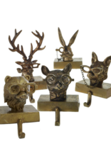 Louie the Mouse Brass Stocking Holder