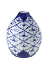 Eleanor Budvase Blue & White 4.25x5.5