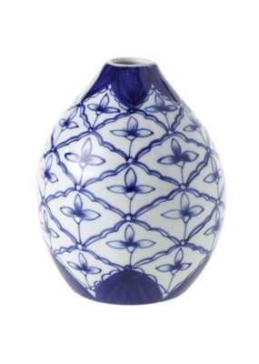 Eleanor Budvase Blue & White 4.25x5.5