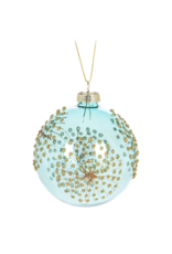 Firework Ball Ornament in Aqua