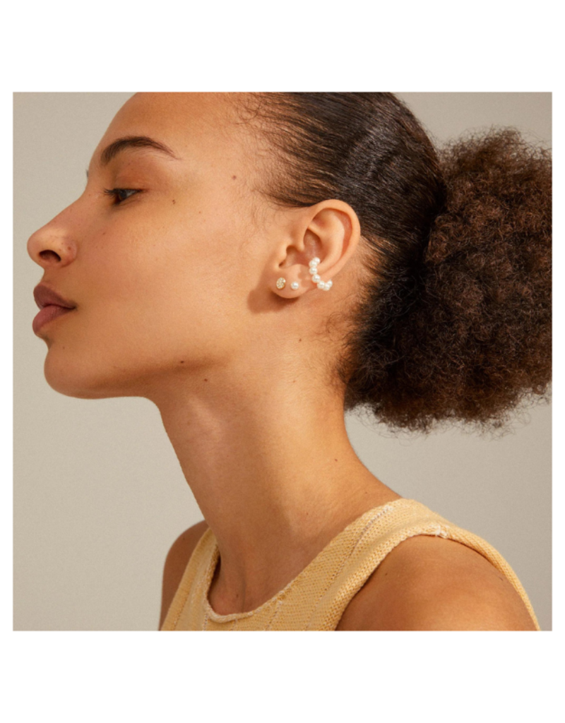 PILGRIM LAST ONE - Beat 3in1 Earring  Set in Gold by Pilgrim
