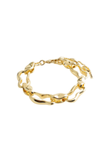 PILGRIM Wave Bracelet in Gold by Pilgrim