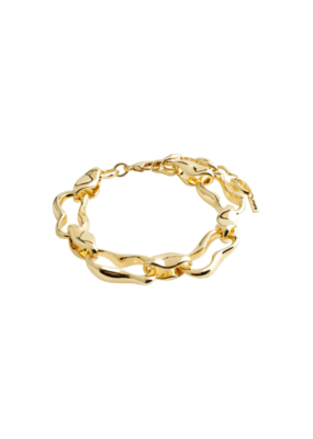 PILGRIM Wave Bracelet in Gold by Pilgrim