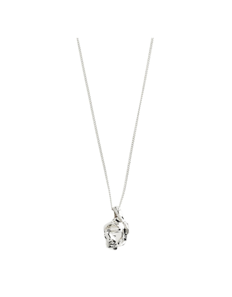 PILGRIM LAST ONE - Flow Pendant Necklace in Silver by Pilgrim