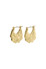 PILGRIM Flow Hoop Earrings in Gold by Pilgrim