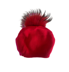PNYC Evelyn Beanie in Red by PNYC