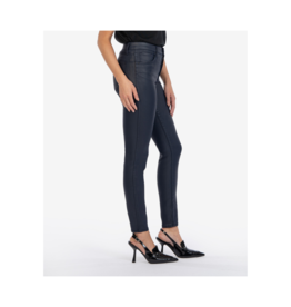 Kut from the Kloth Mia Coated High Rise Skinny in Night Fall Blue by Kut from the Kloth