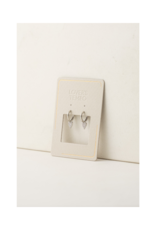 Lover's Tempo Flutter Huggie Drop Hoop Earrings in Silver by Lover's Tempo