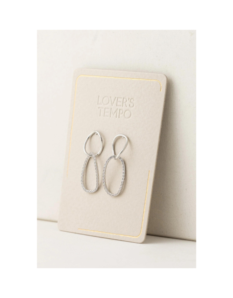 Lover's Tempo Encore Small Drop Earrings in Silver by Lover's Tempo