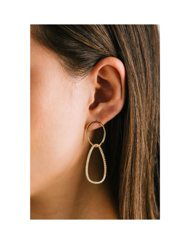 Lover's Tempo Encore Large Drop Earrings in Gold by Lover's Tempo