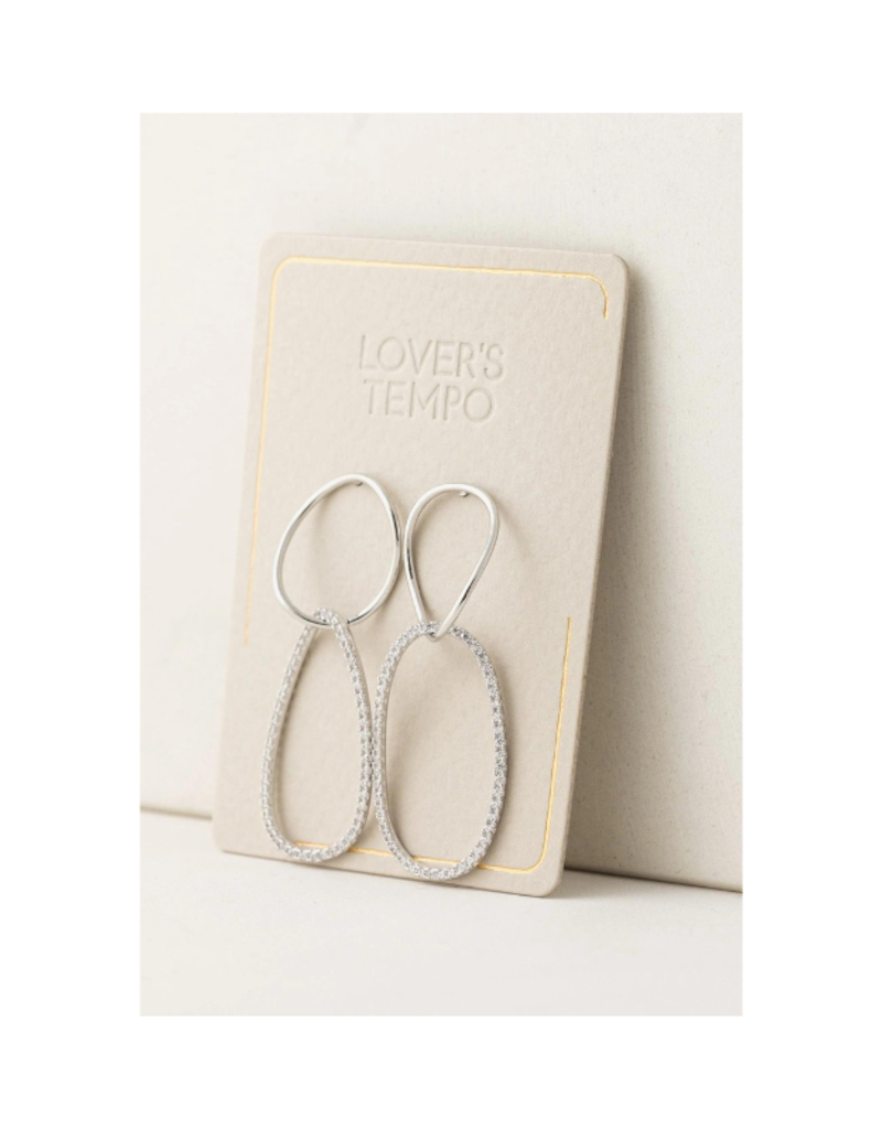 Lover's Tempo Encore Large Drop Earrings in Silver by Lover's Tempo