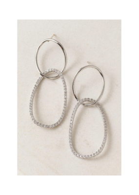 Lover's Tempo Encore Large Drop Earrings in Silver by Lover's Tempo