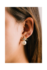 Lover's Tempo LAST ONE - Etoile Star Pearl Stud Earrings in Gold by Lover's Tempo