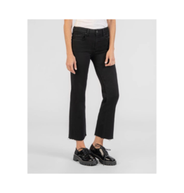 Kut from the Kloth Kelsey Mid Rise Ankle Flare Jeans in Black by Kut from the Kloth