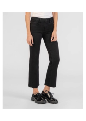 Kut from the Kloth LAST ONE - SIZE 12 - Kelsey Mid Rise Ankle Flare Jeans in Black by Kut from the Kloth