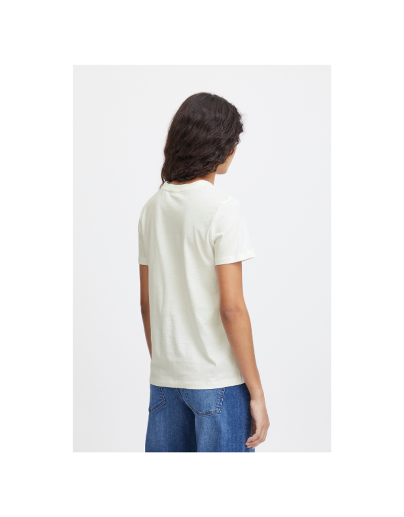 ICHI Camino Tee in Hot Coral by ICHI