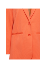 ICHI Kate Oversized Blazer in Hot Coral by ICHI