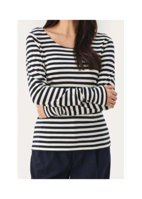 Part Two LAST ONE - SIZE XS - Fanneys Top in Dark Navy Stripe by Part Two