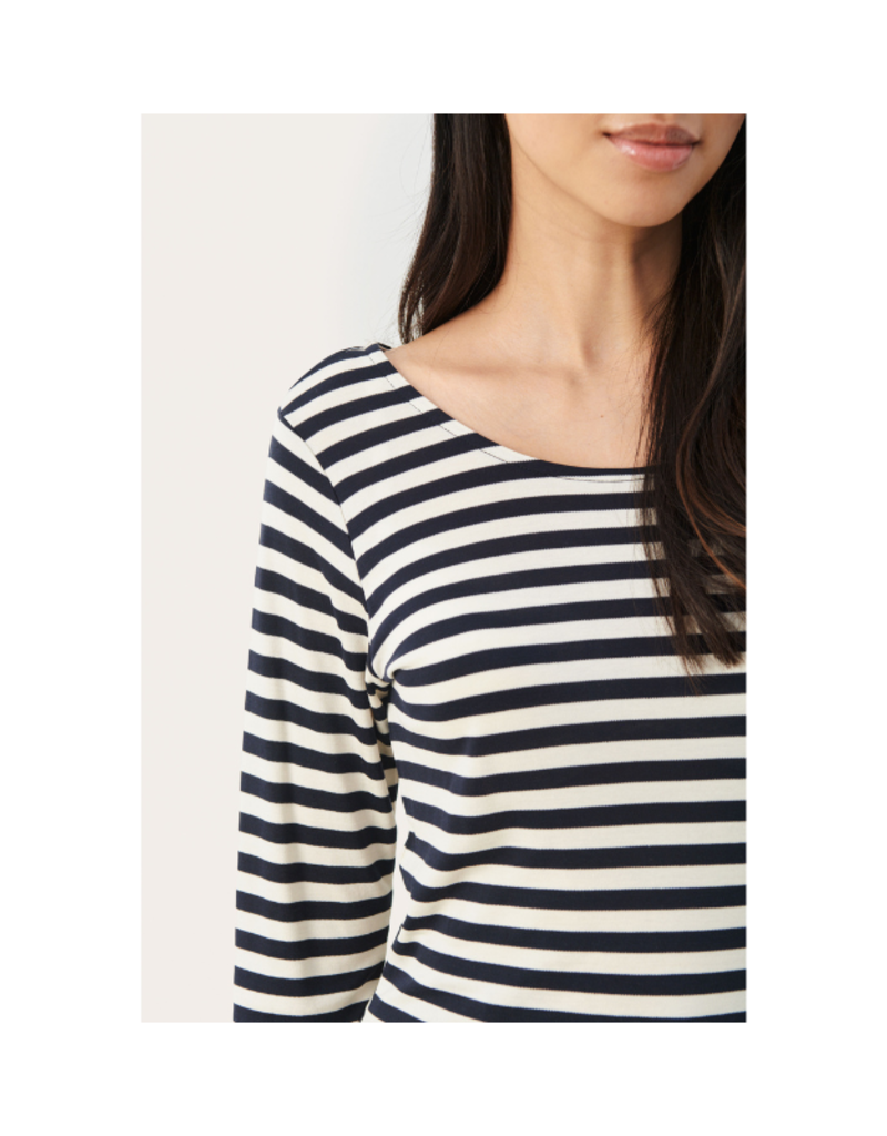 Part Two Fanneys Top in Dark Navy Stripe by Part Two