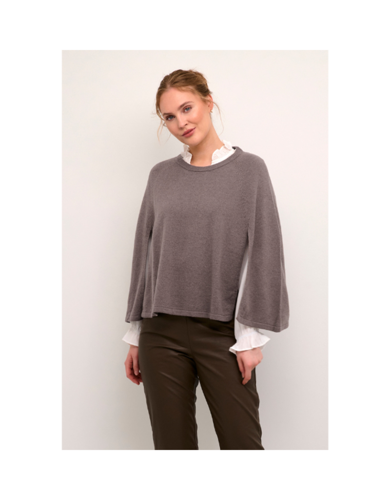 Allida Poncho in Falcon Melange by Culture