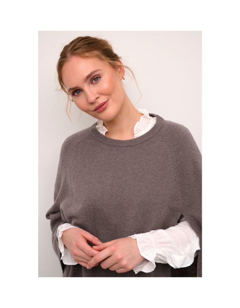 Allida Poncho in Falcon Melange by Culture