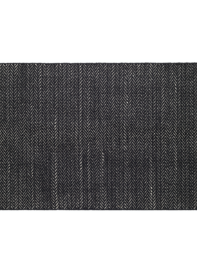 Dash & Albert Dash & Albert Herringbone Woven Cotton Rug in Black 3'x5'