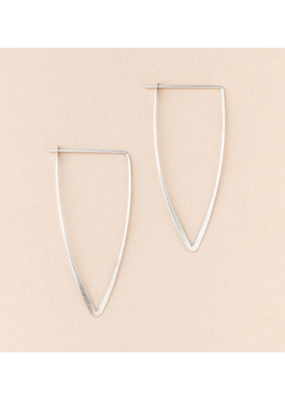 Scout Refined Earring Galaxy Triangle in Sterling Silver by Scout