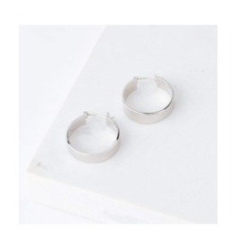 Lover's Tempo Chloe Hoops in Silver by Lover's Tempo