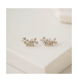 Lover's Tempo Stardust Climber Earrings in Clear by Lover's Tempo