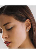 Lover's Tempo Stardust Climber Earrings in Clear by Lover's Tempo