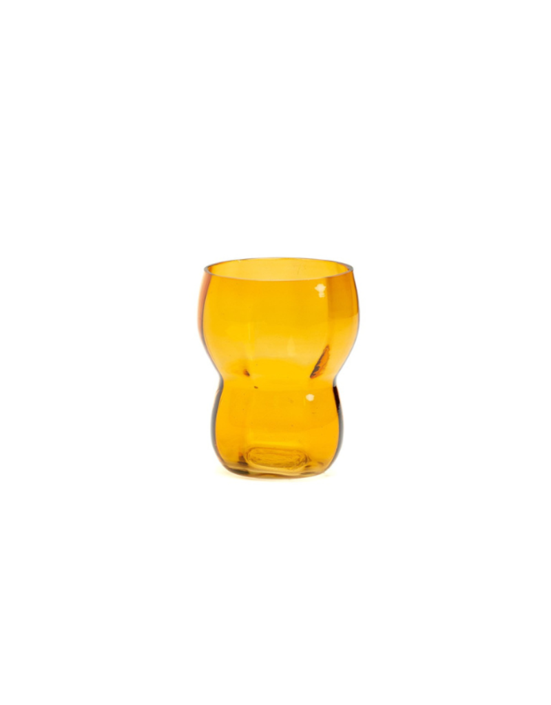Evara Small Drinking Glass in Yellow