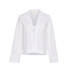 InWear Helve Cropped Blouse in Pure White by InWear