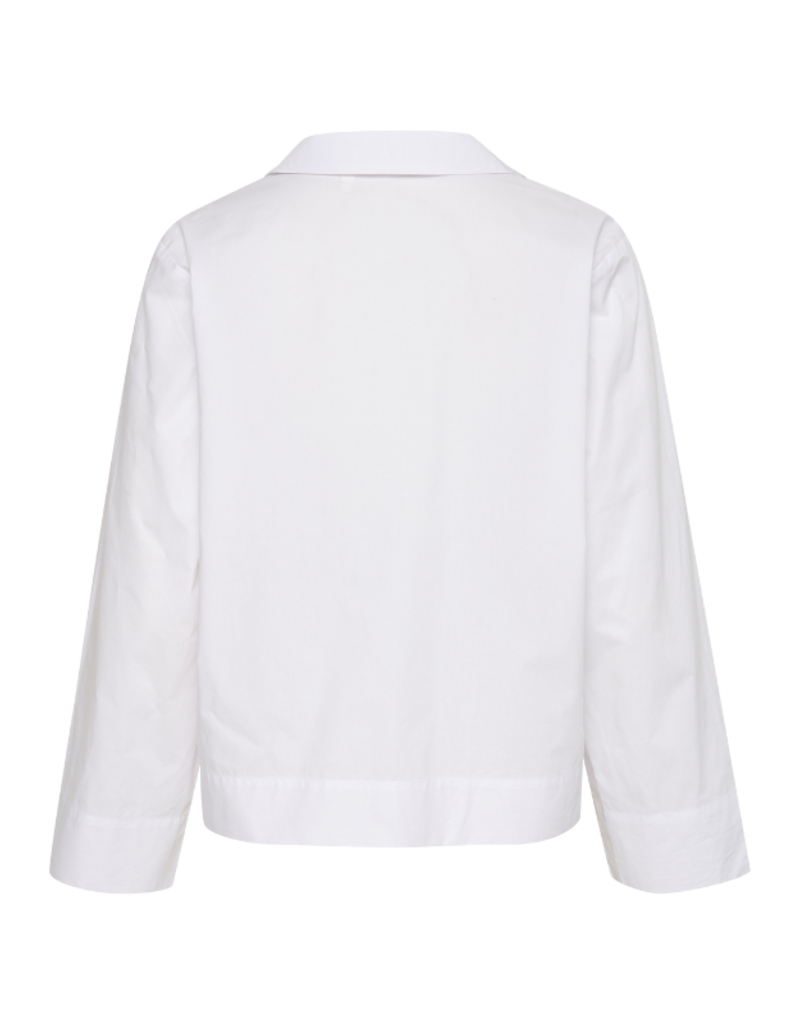 InWear Helve Cropped Blouse in Pure White by InWear