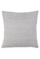Indaba Trading Lina Linen Pillow in Navy Stripe 24"