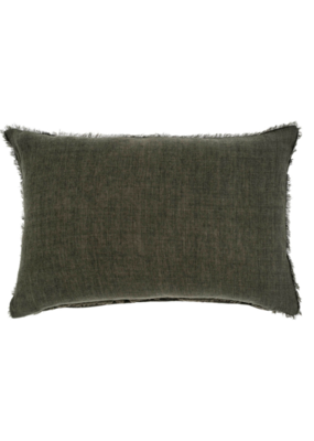 Indaba Trading Lina Linen Pillow in Avocado 16x24