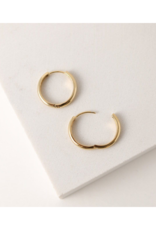 Lover's Tempo Bea Hoop Earrings Gold 20mm  by Lover's Tempo