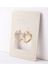 Lover's Tempo Bea Hoop Earrings Gold 20mm  by Lover's Tempo