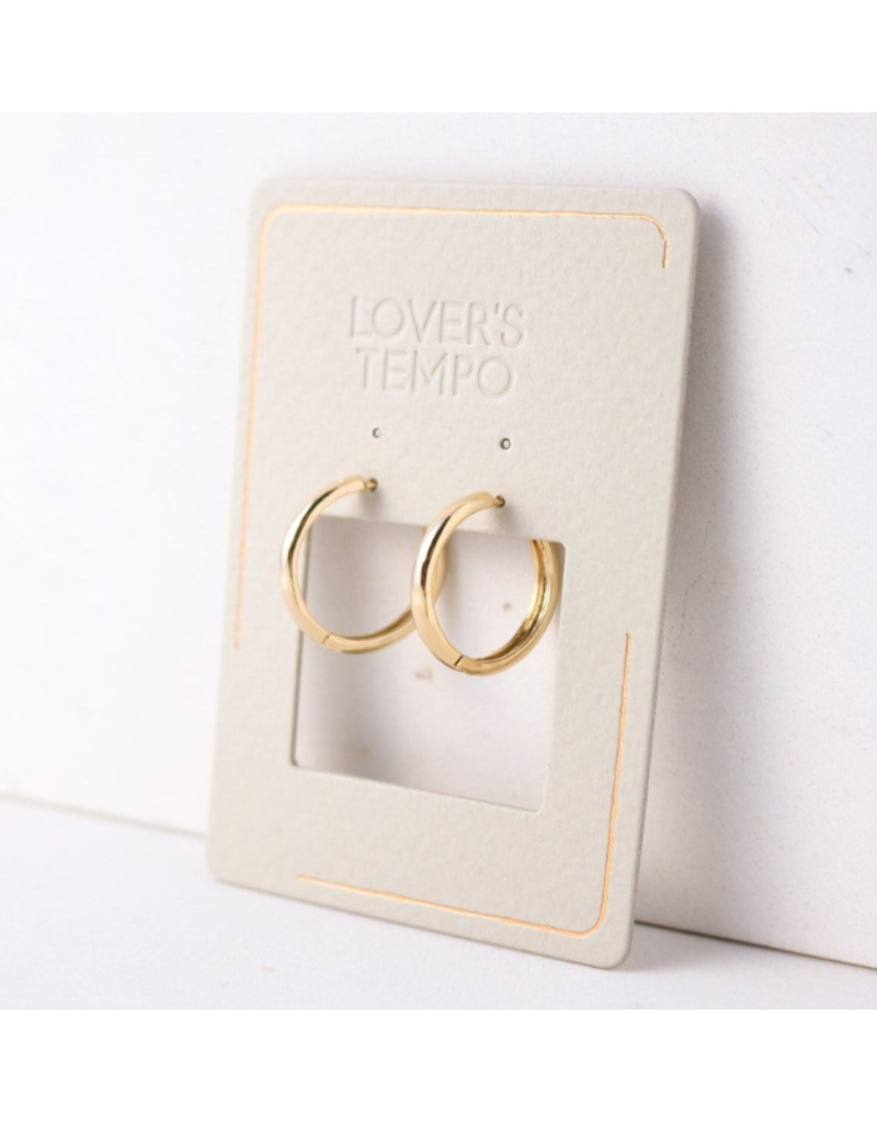 Lover's Tempo Bea Hoop Earrings Gold 20mm  by Lover's Tempo