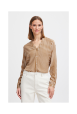 b.young Fabianne Stripe Shirt in Tiger's Eye Mix by b.young