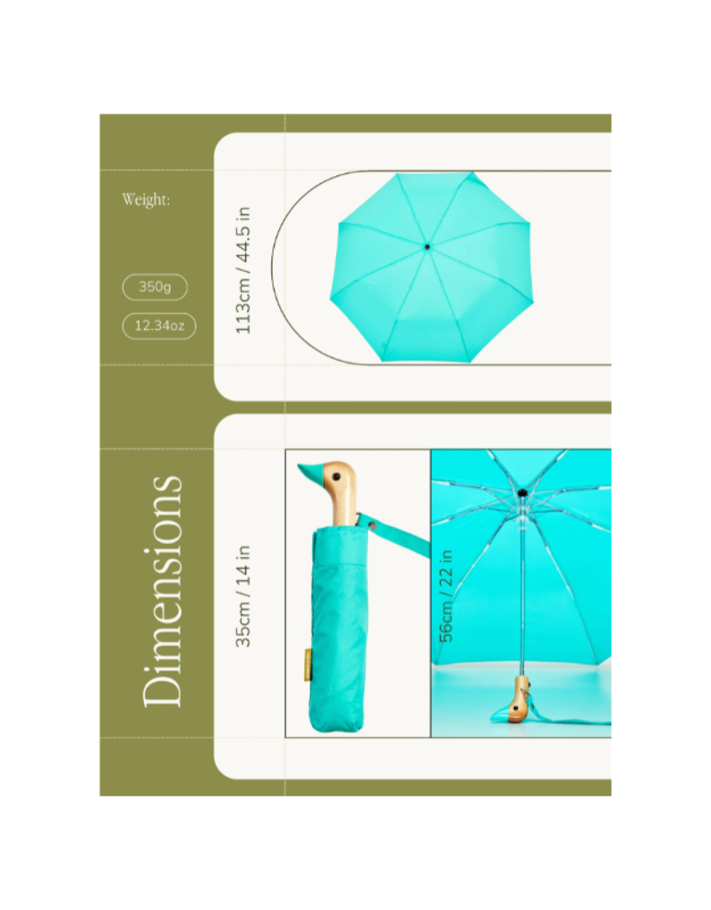 The Original Duckhead Mint Umbrella by The Original Duckhead