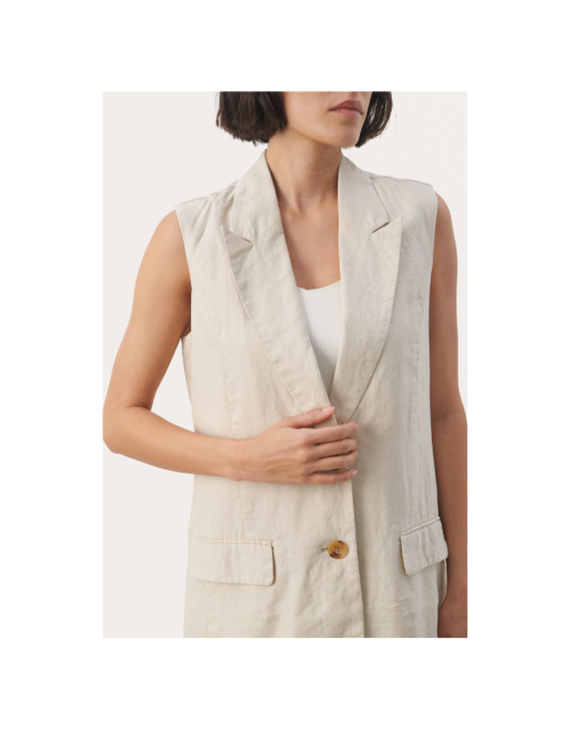 Part Two Enyo Vest in French Oak by Part Two