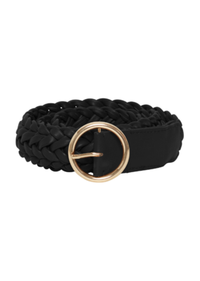 indi & cold Braided Leather Belt in Black – Yoka