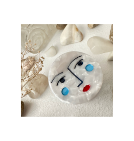 Pika & Bear Cordelia  Face Moon Hair Claw Clip by Pika & Bear