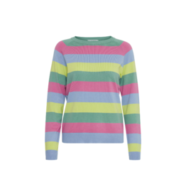 b.young Orla Basic Crewneck in Vista Blue by b.young