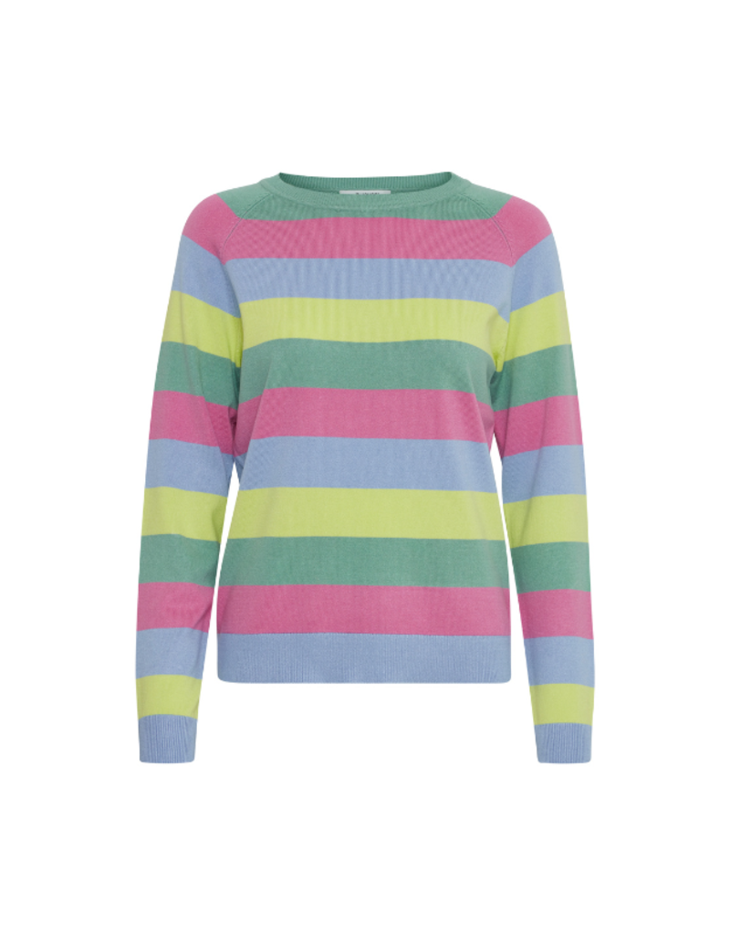 b.young Orla Basic Crewneck in Vista Blue by b.young