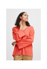 b.young Orla V-Neck Tunic in Cayenne by b.young