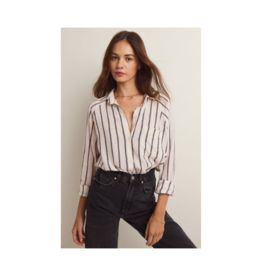 z supply The Perfect Linen Top in Black by Z Supply