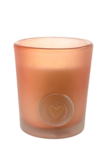 Indaba Trading Ocean Gardenia Candle in Blush Heart Glass