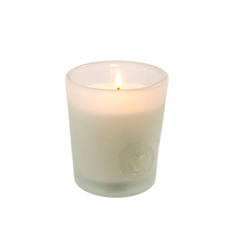 Indaba Trading Ocean Gardenia Candle in White Heart Glass